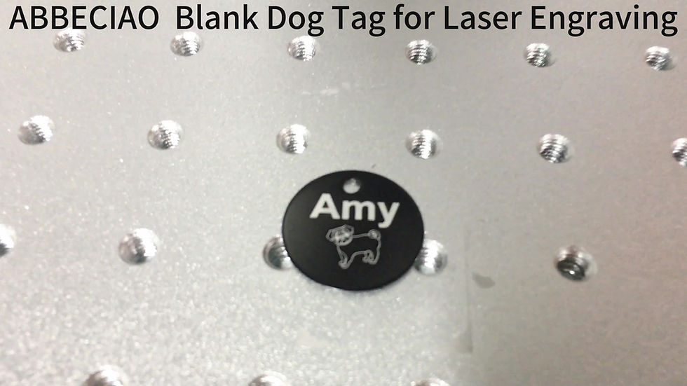 Thumbnail: ABBECIAO 1"/ 25mm 20Pcs Round Anodized Aluminum Blanks Dog Tags for Engraving