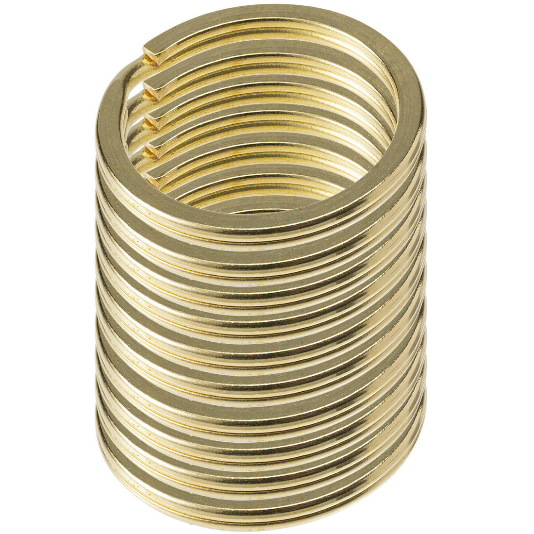 Solid Brass Key Ring Flat Split Rings Hook Hardware Accrssories 20mm-35mm