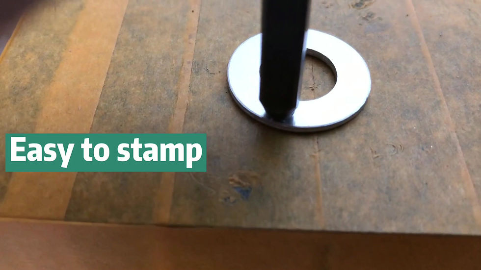 Thumbnail: ABBECIAO 1 Inch/25mm Washer Stamping Blanks for DIY Jewelry, Metal Stamping Tags