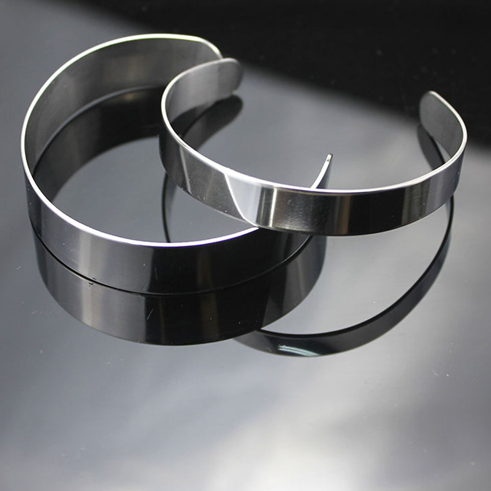 Thumbnail: 1/2*6" Stainless Steel Bracelet Blanks for Metal Stamping and Laser Engraving