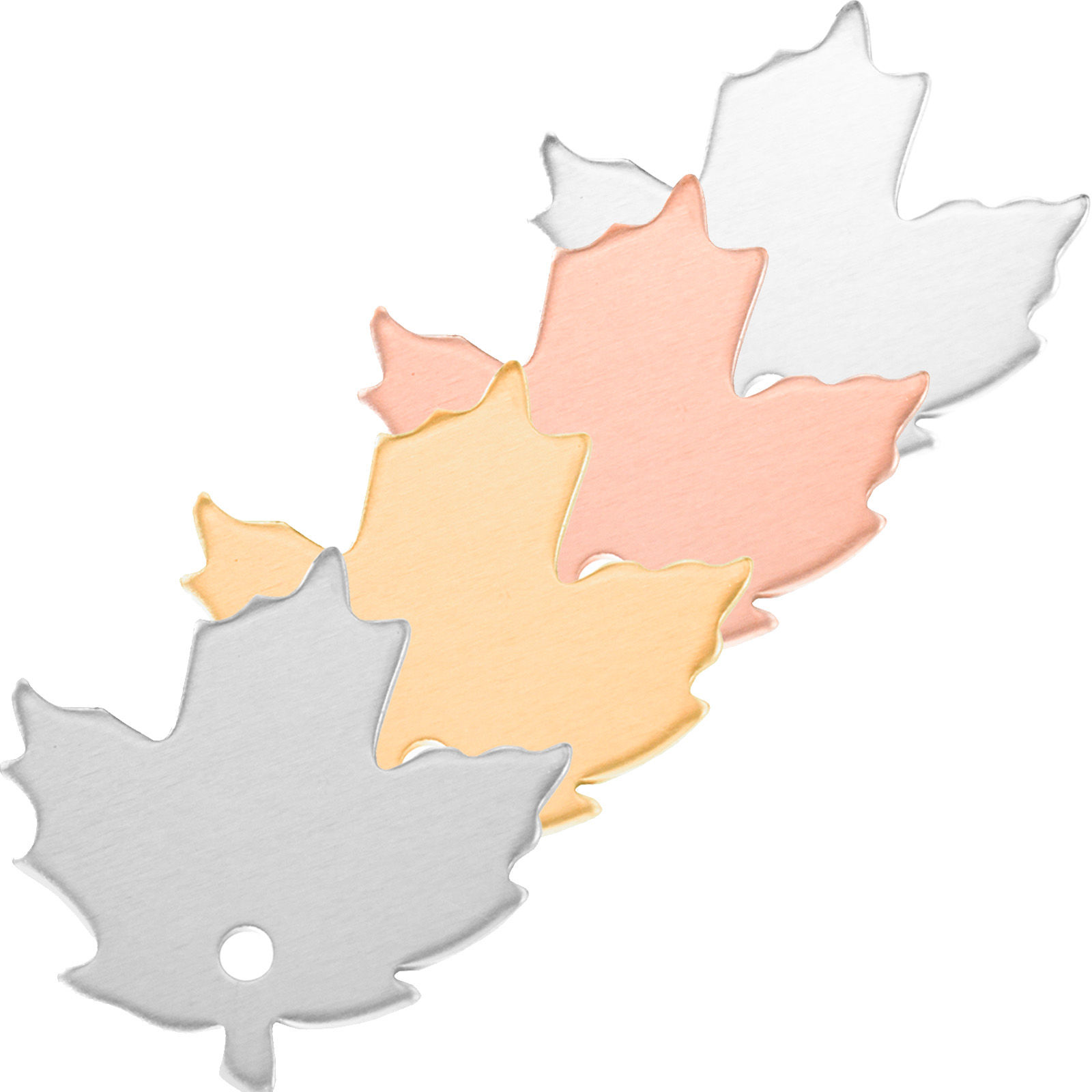 ABBECIAO Maple Leaf Stamping Blanks Canada Leaves for Pet ID Tag Keychain Making