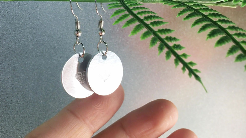 Thumbnail: ABBECIAO 3/4" Aluminum Stamping Blanks Round Smooth Jewelry Tags w/Hole- 14 Ga.