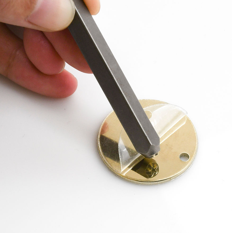 Thumbnail: ABBECIAO 1.25" Nickel Brass Circle Blanks for Metal Stamping 14ga.