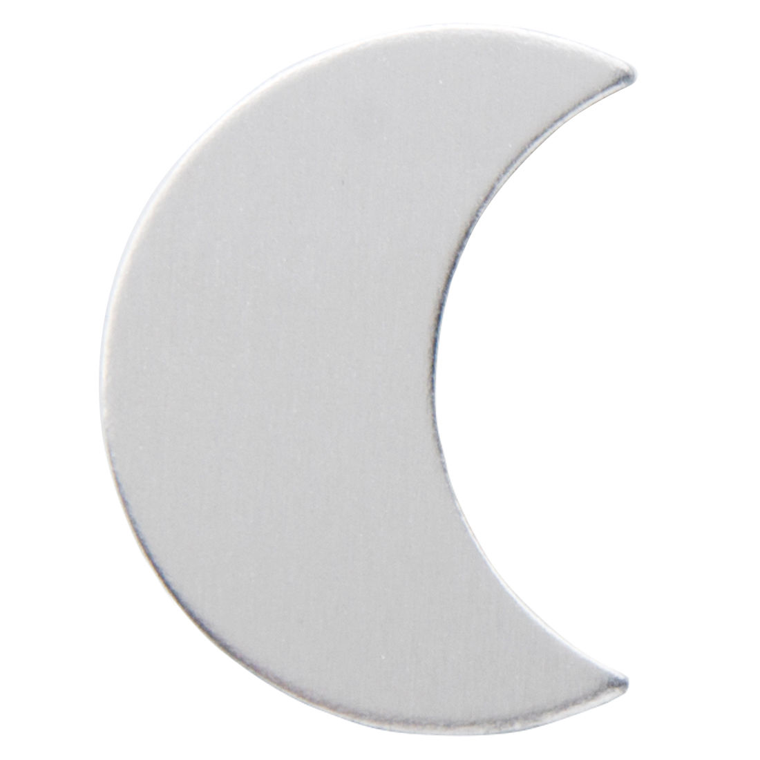 ABBECIAO 1.25" Stamping Blanks Crescent Moon Aluminum Metal Tags 14ga. Thick