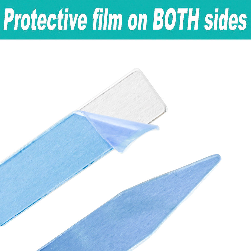 Thumbnail: ABBECIAO 3/8" Aluminum Plant Markers Garden Flower Stakes for Stamping Engraving