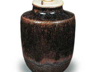 茶入筆記 vol.17 中興名物:鏡河,瀨戶茶入(內箱:小堀遠州、外箱:平瀨露香)- Chiugo Meibutsu, Seto Chaire Kagamigawa (Kobori Enshu, Box Inscription)