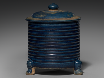 唐代筆記 Vol.8 藍釉三彩弦紋匲：大唐帝國的絢爛與克里夫蘭博物館珍寶 - Blue Glaze Tripod Lion, the Glory of Tang Dyansty and the Chinese Art from the Cleveland Museum of Art Collection.  