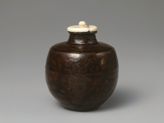 茶入筆記 vol.20 五島美術館:唐物本能寺文琳茶入,大名物,又名「朝倉文琳」、「三日月文琳」 - Gotoh Museum, Karamono Burin ‘Honno-ji’