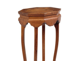 拍賣筆記 vol.55 木趣居:1973.5萬港元成交,王世襄舊藏晚明黃花梨四足葉紋八方高香几 - Grace Wu Bruce, A Huanghuali Octagonal Incense Stand, ex-Wang Shixiang