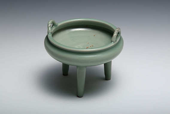 七官 青磁 豆人形 舟上人物式 香炉 香合 唐船 銘有 共箱 茶道具 トキヤロ 七官 青磁 豆人形 舟上人物式 香炉 香合 唐船 銘有 共箱