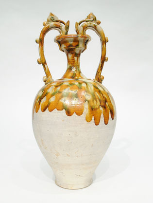 三彩筆記 vol.50 蘇黎世瑞特堡博物館:唐三彩雙龍瓶 - Rietberg Museum, Tang Sancai Twin Dragon Handle Vase