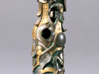 春秋戰國 vol.06 克利夫蘭博物館：春秋時代金村錯金銀旗杆飾 - Cleveland Musuem, Spring and Autumn Period ‘Jin Cun’ Inlaid Gold and Silver Finial