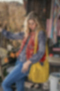 how to mix prints, leather fringe bag