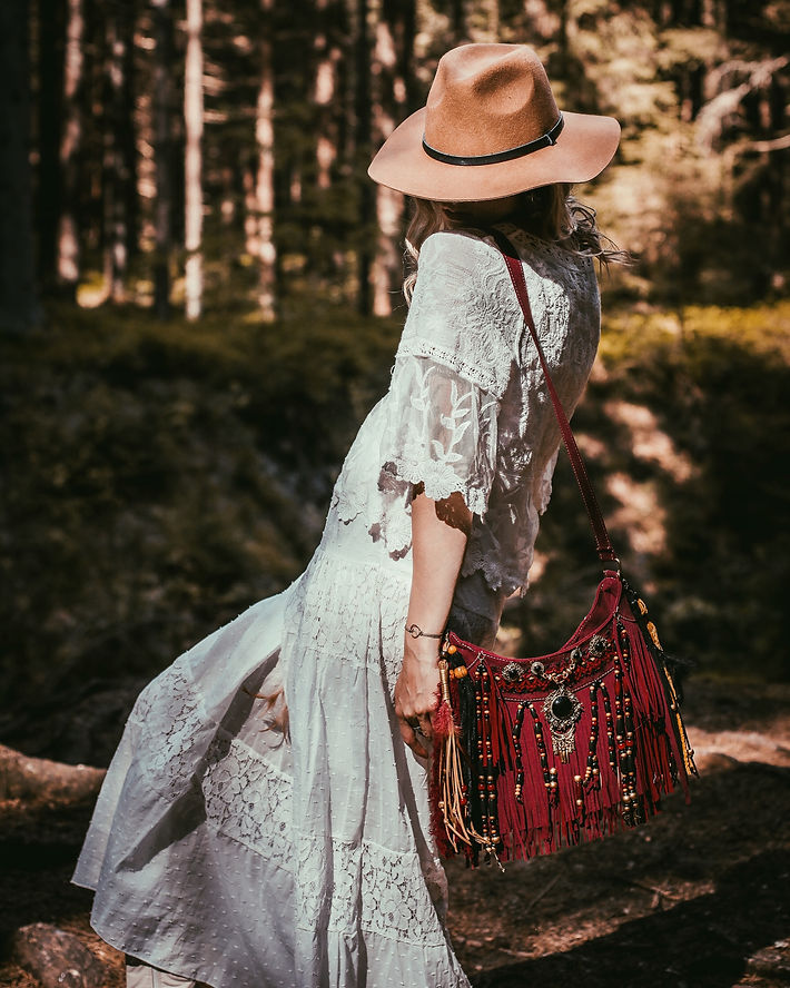 boho bride, white boho dress, all white outfi