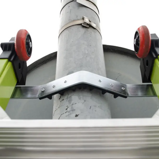 Cuna de apoyo para poste en escalera