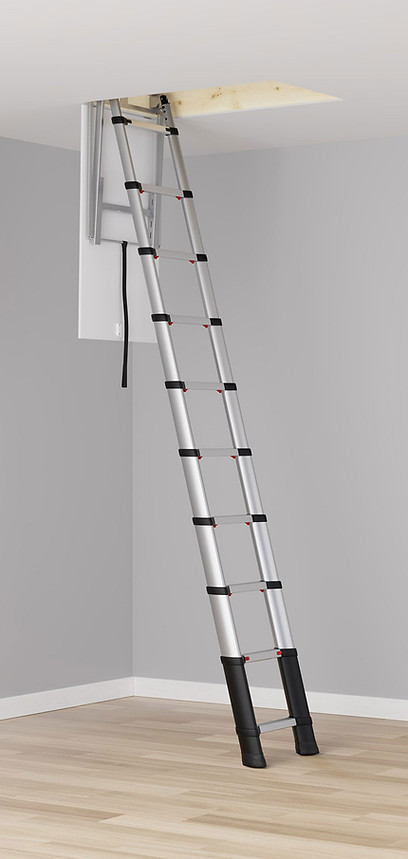 LOFT-Escalera-fija-acceso-techo-telescópica