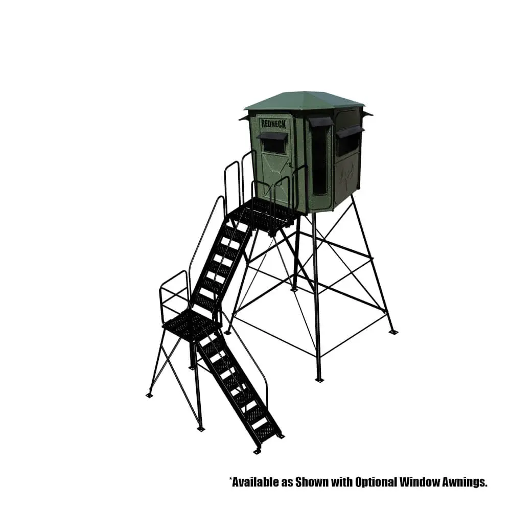 6X6 Buck Palace + 10' Deluxe Stairway