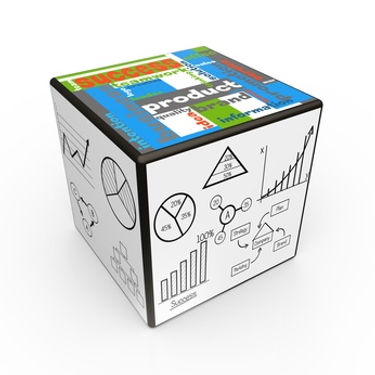 Cubo multidimensional emulando los diferentes servicios que componen un mismo concepto