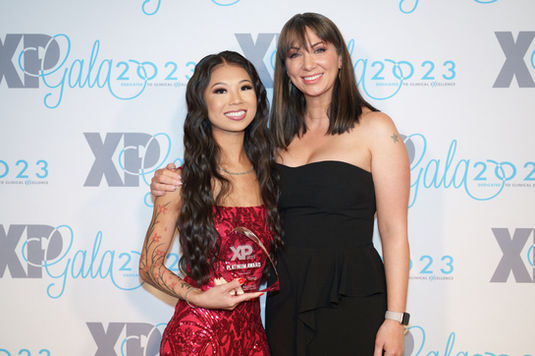 Women receiving medical excellence awards at the MGM Grand, Las Vegas.