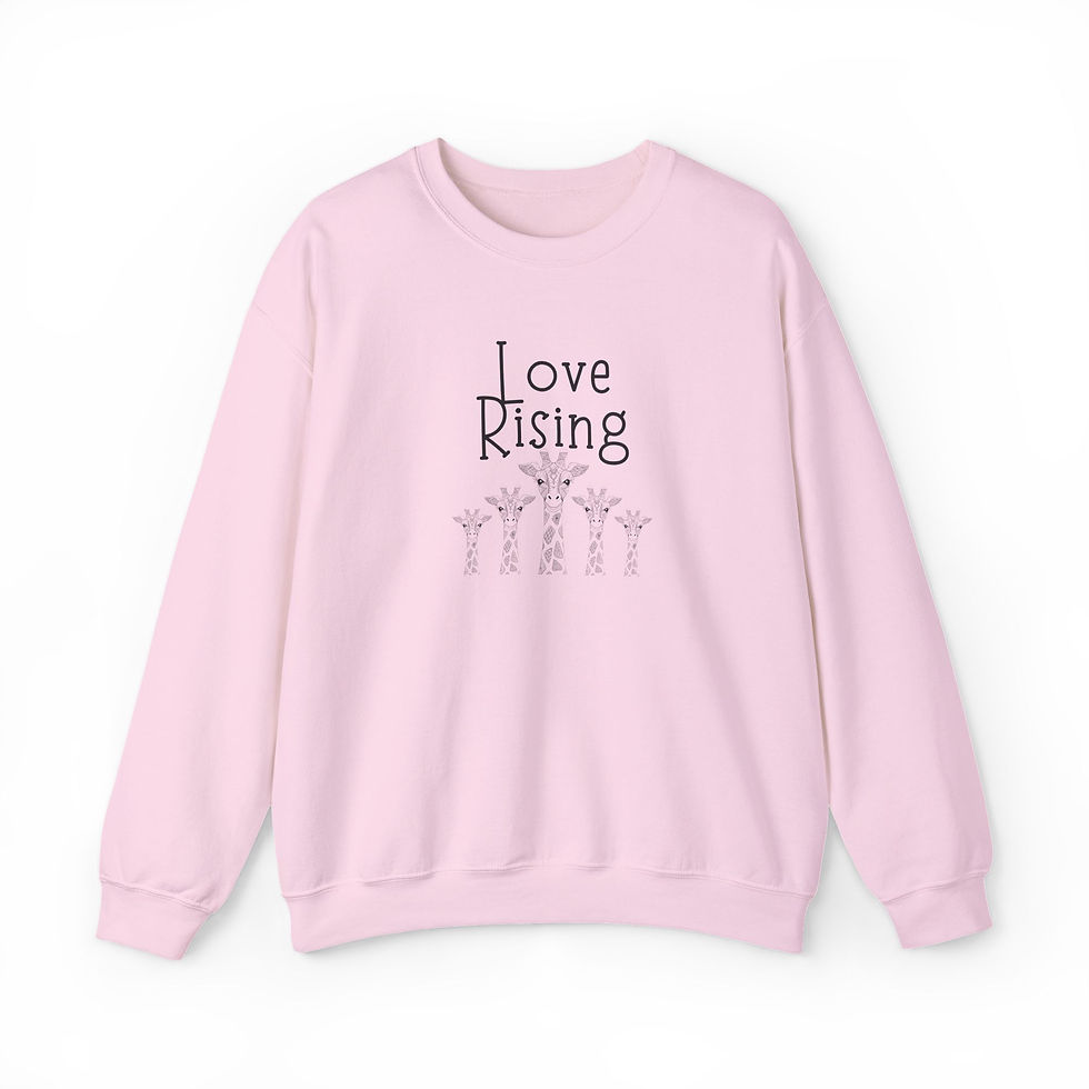 Thumbnail: Love Rising Giraffes Sweatshirt