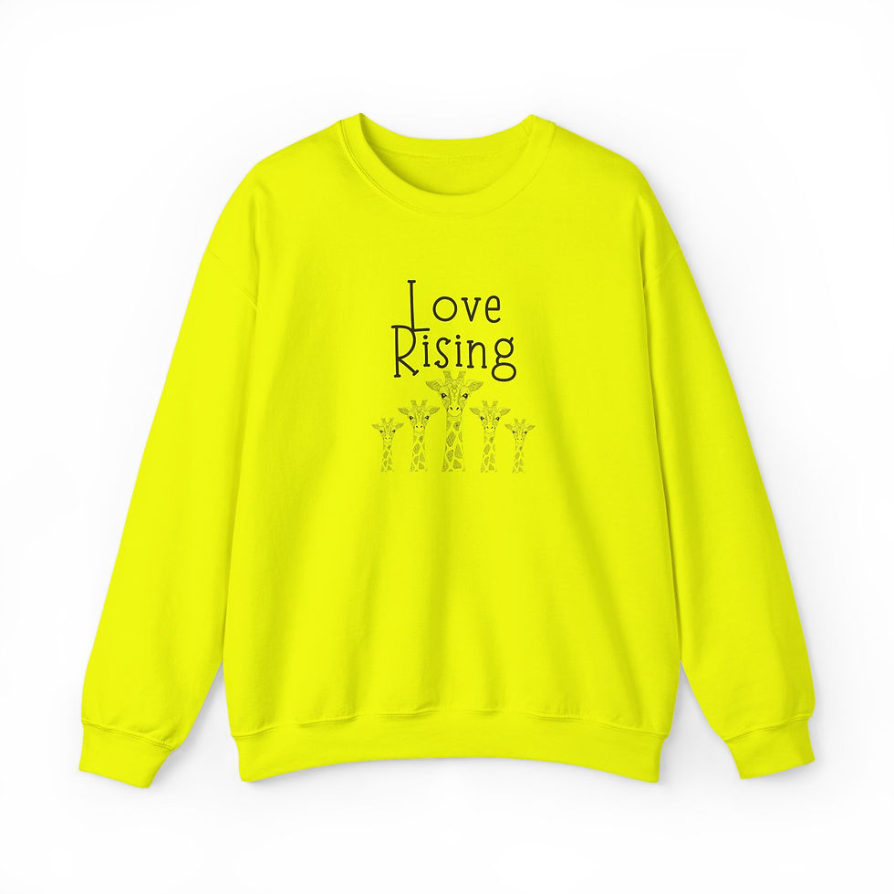 Thumbnail: Love Rising Giraffes Sweatshirt