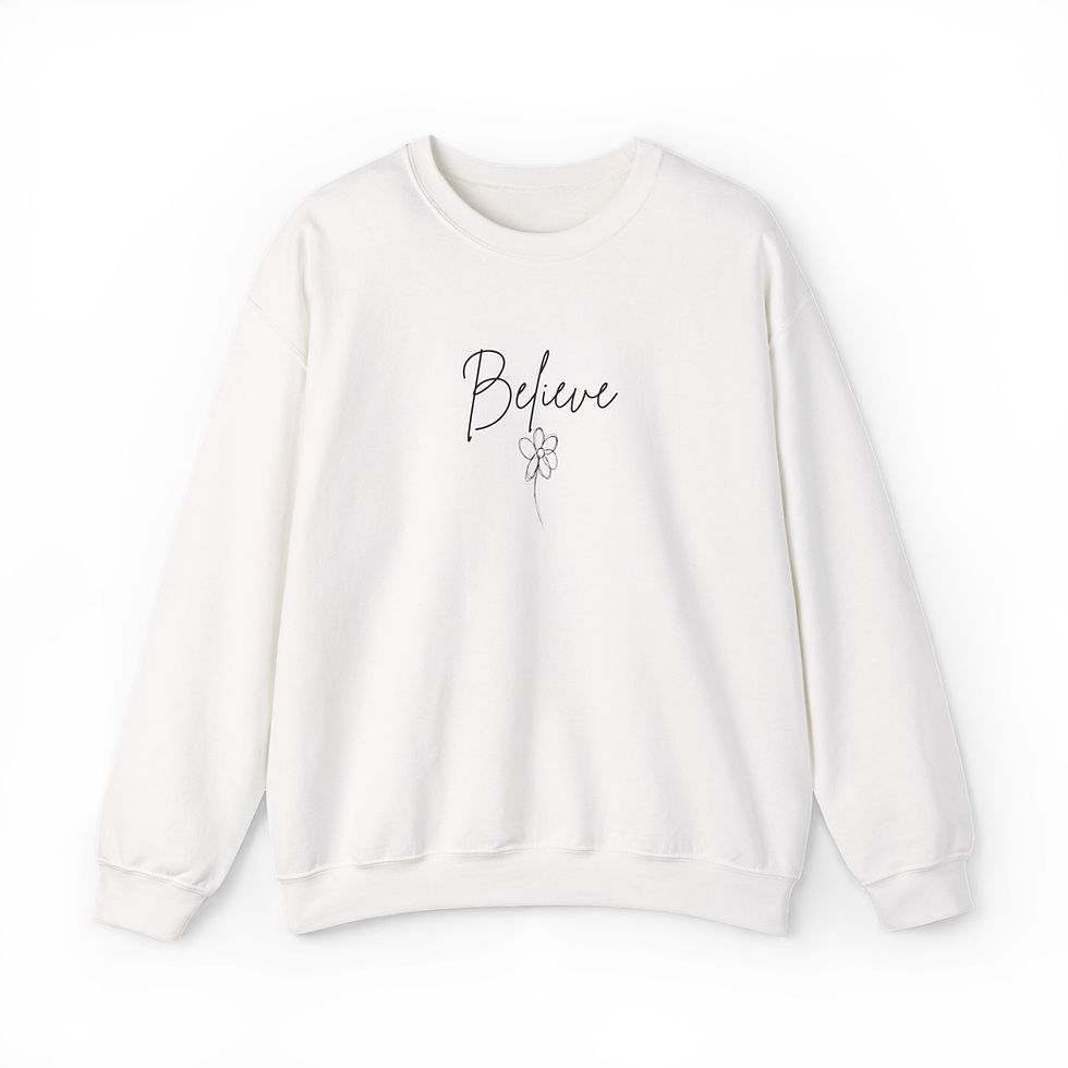 Thumbnail: Believe w Flower Sweatshirt