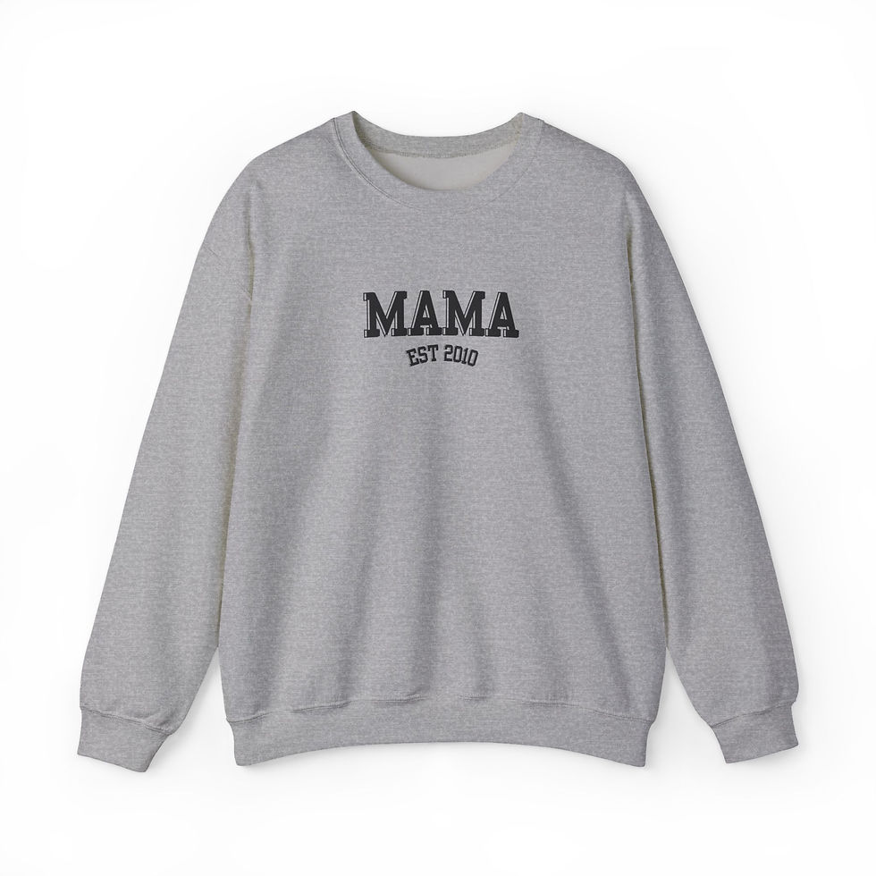 Thumbnail: Mama EST Date (Tell us your year) Sweatshirt