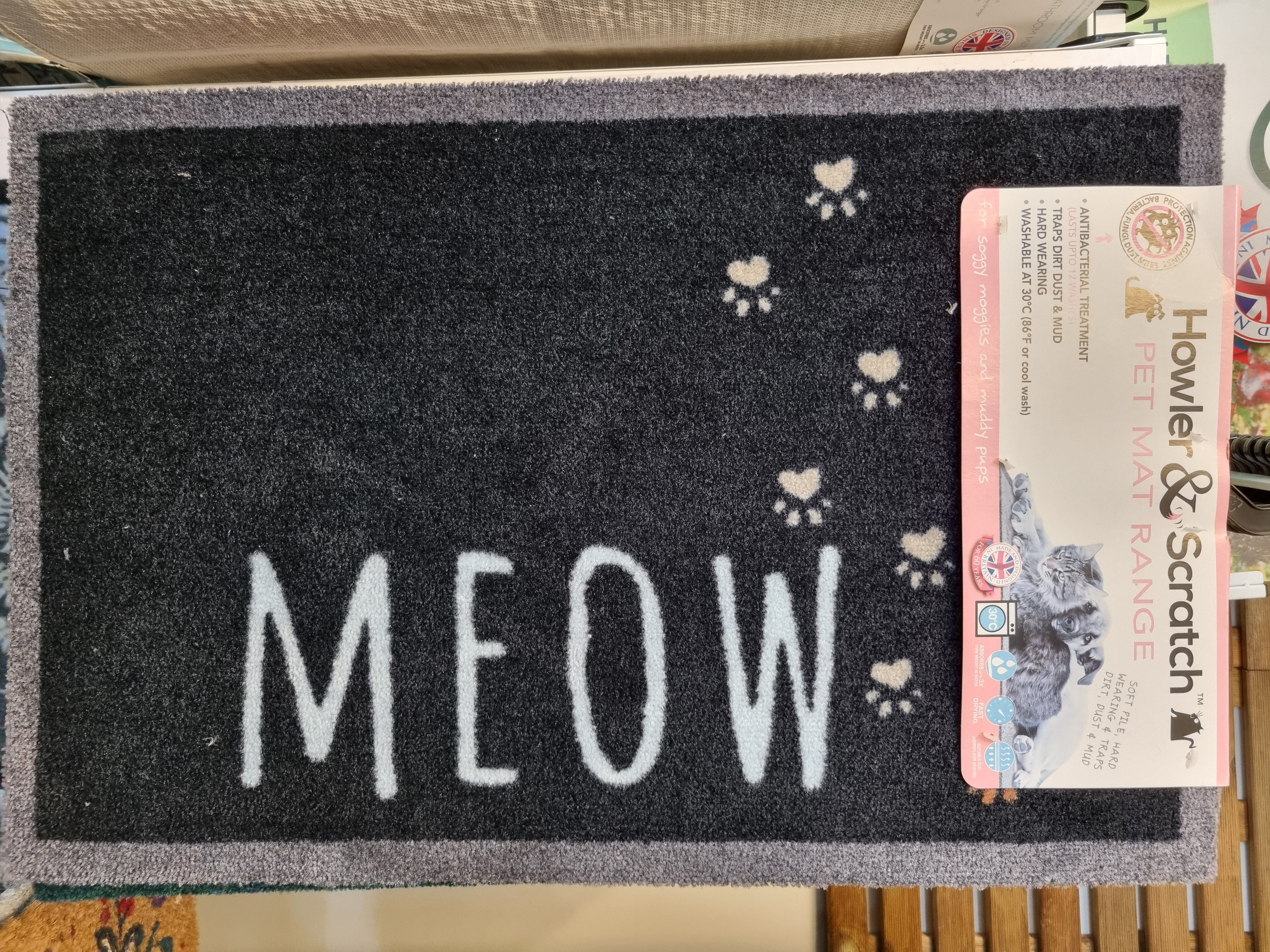 Meow Pet range internal door mat £15.00