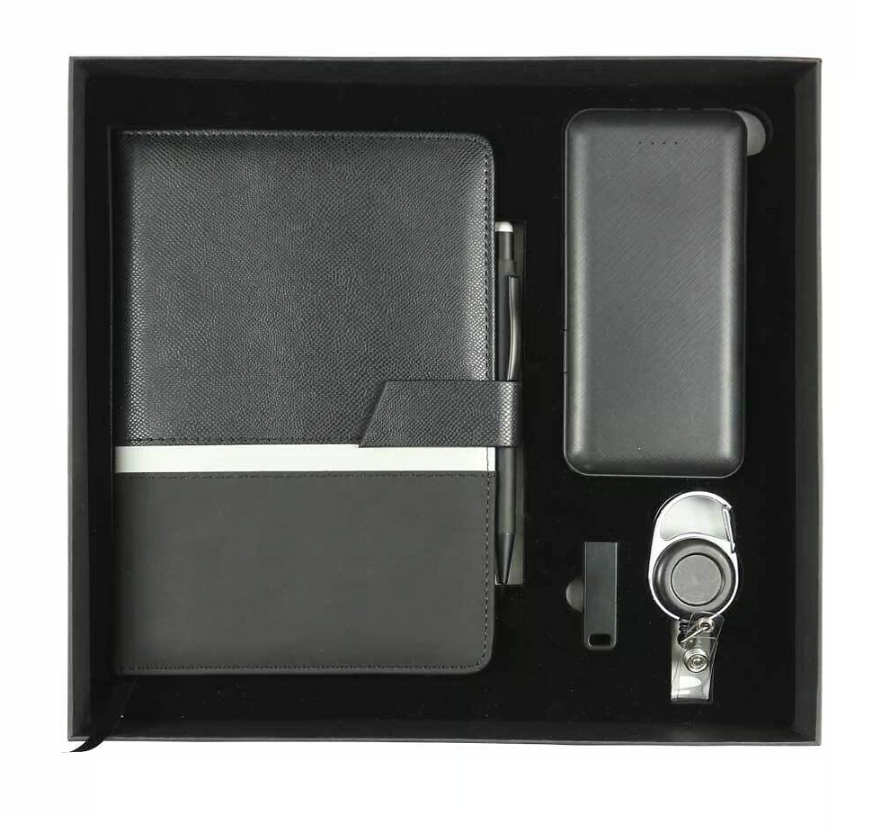 Promotional Gift Sets with Black Cardboard Gift Box