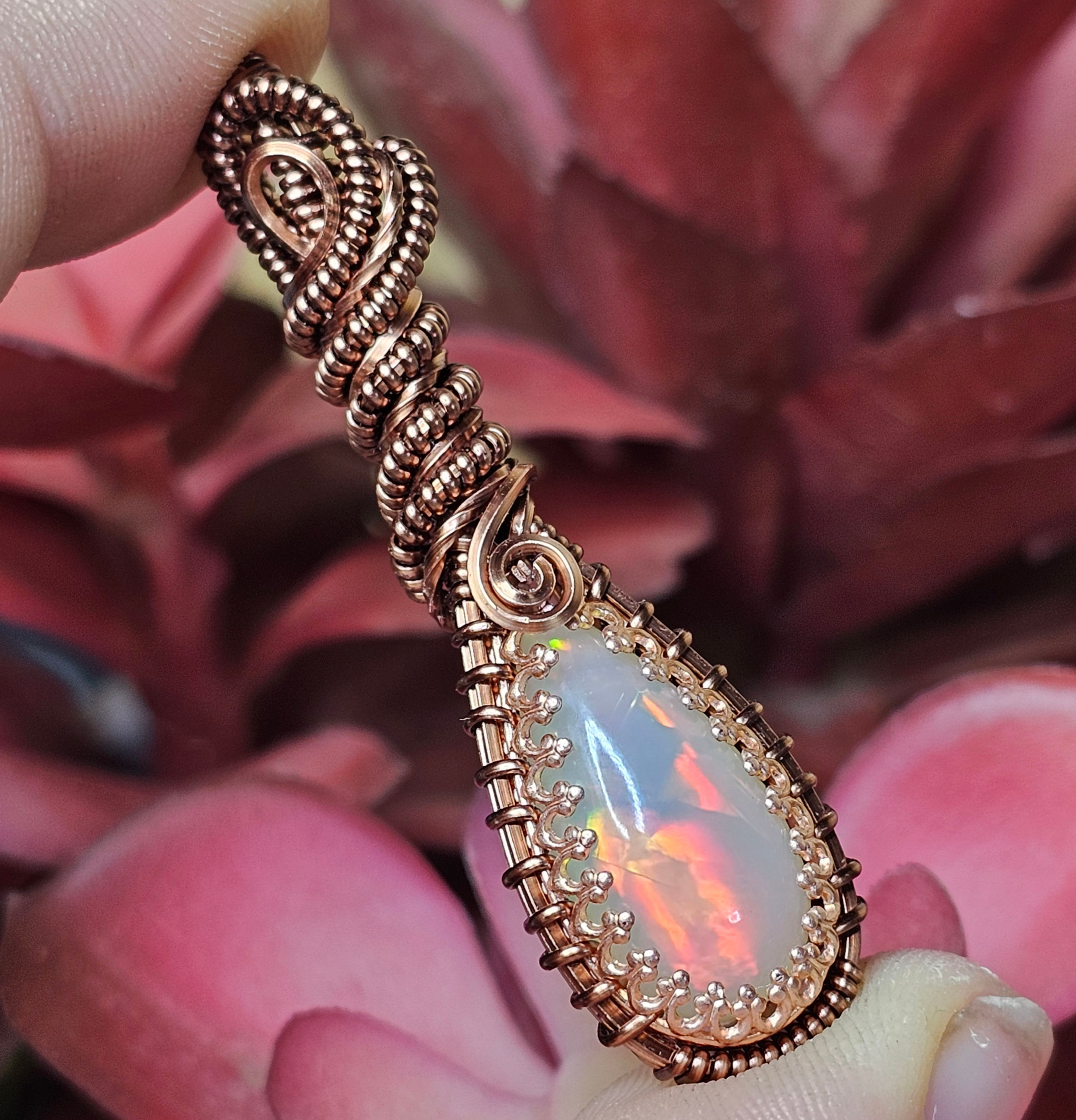 5.27 Carat Ethiopian Opal in Copper