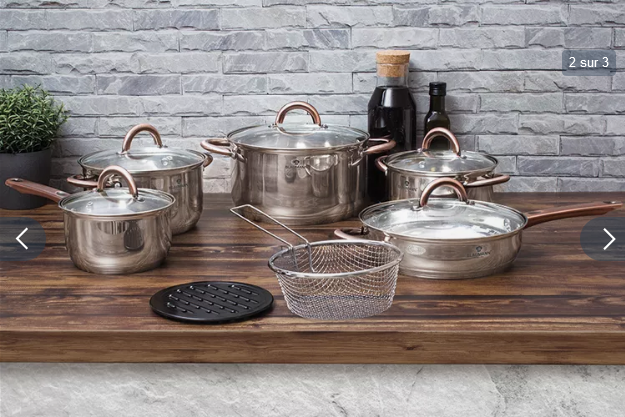 Miniature : Batterie de cuisine en inox Blaumann