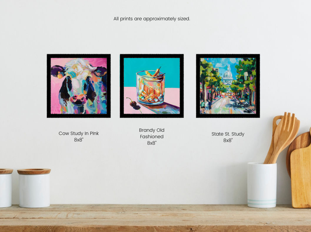 Brandy, Cow, & State St. Print Set