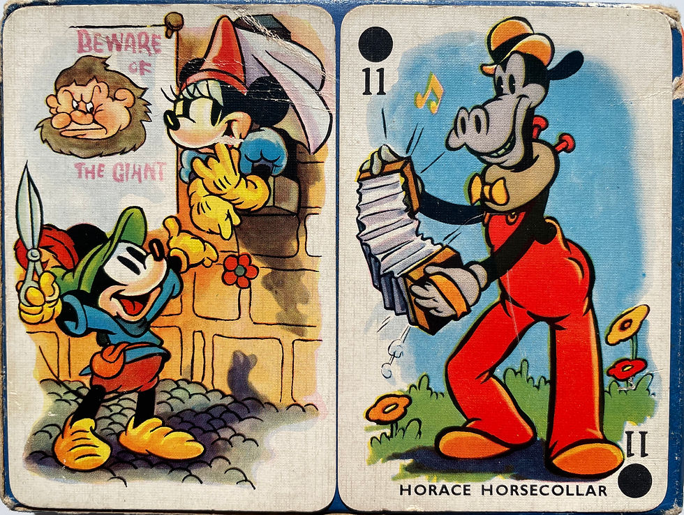 ​Mickey's Fun Fair - Blue Box Back With Sample Cards