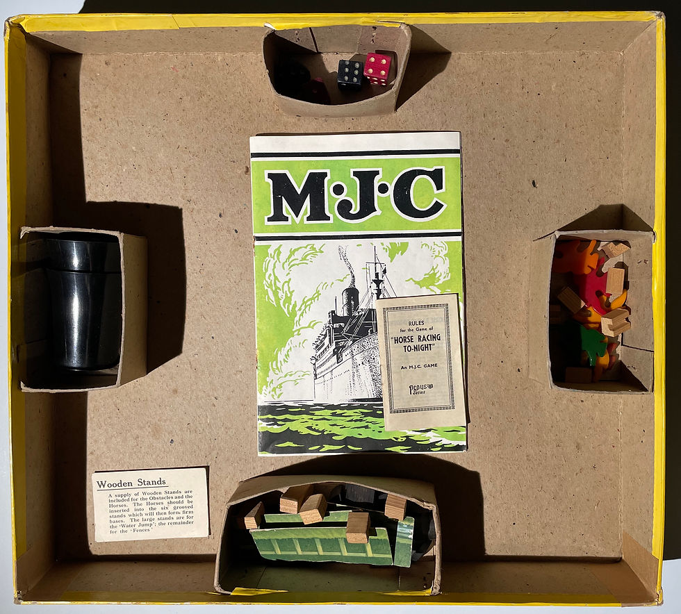 ​Horse Racing To-night Box Contents (No Copyright Notice)