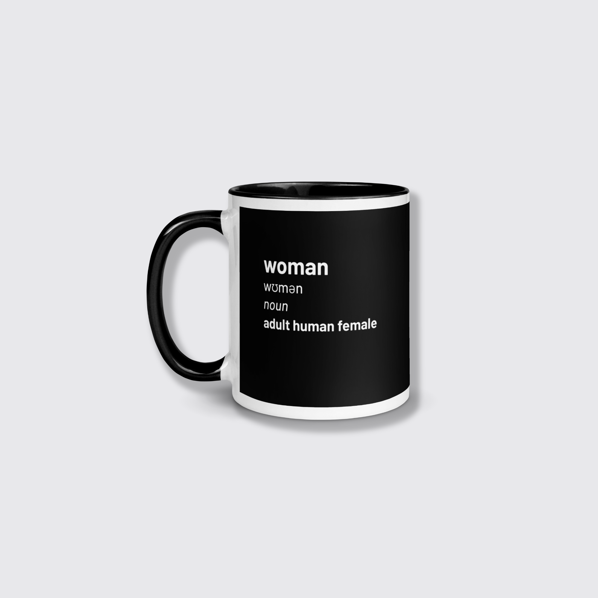 the original woman mug - black