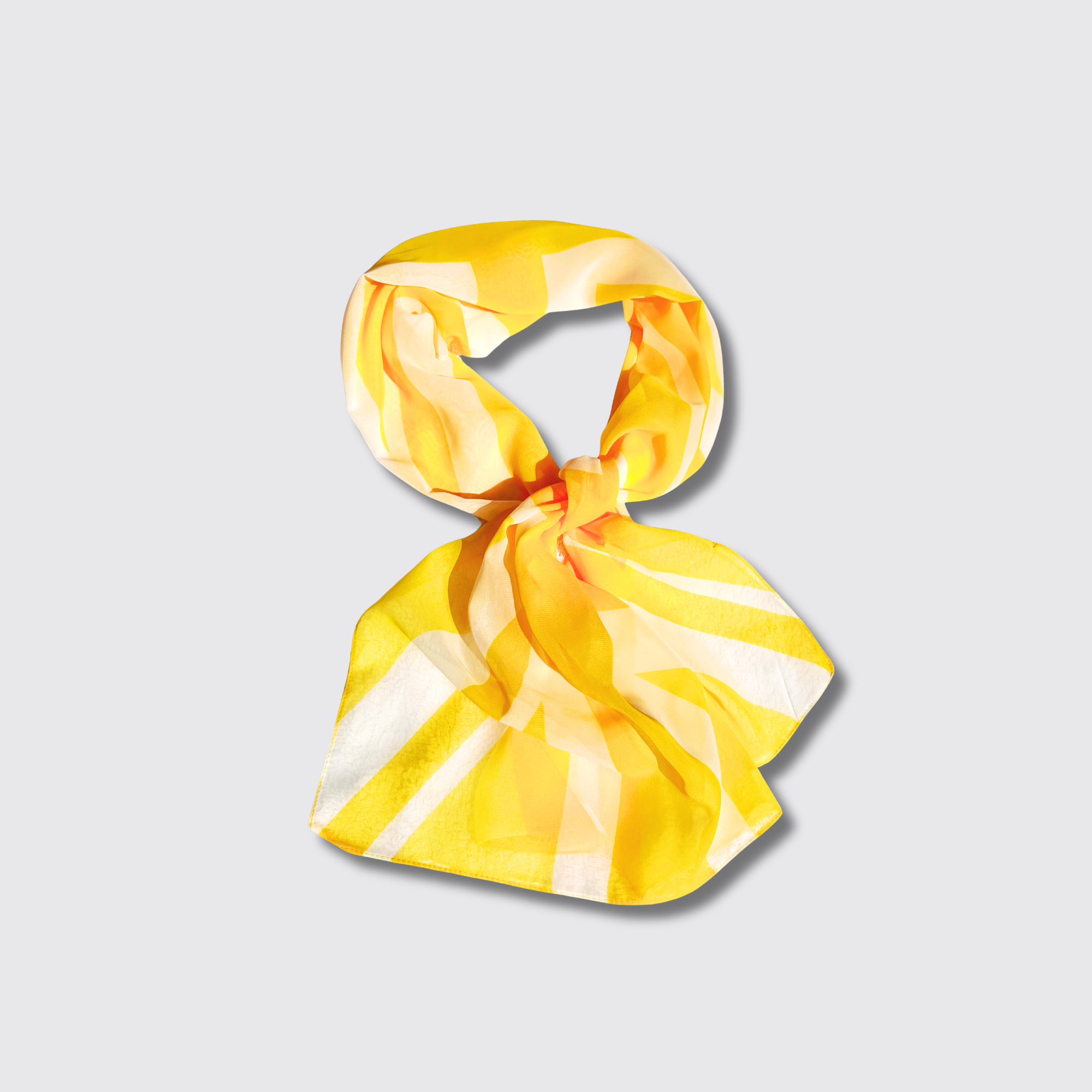 Yellow union chiffon scarf