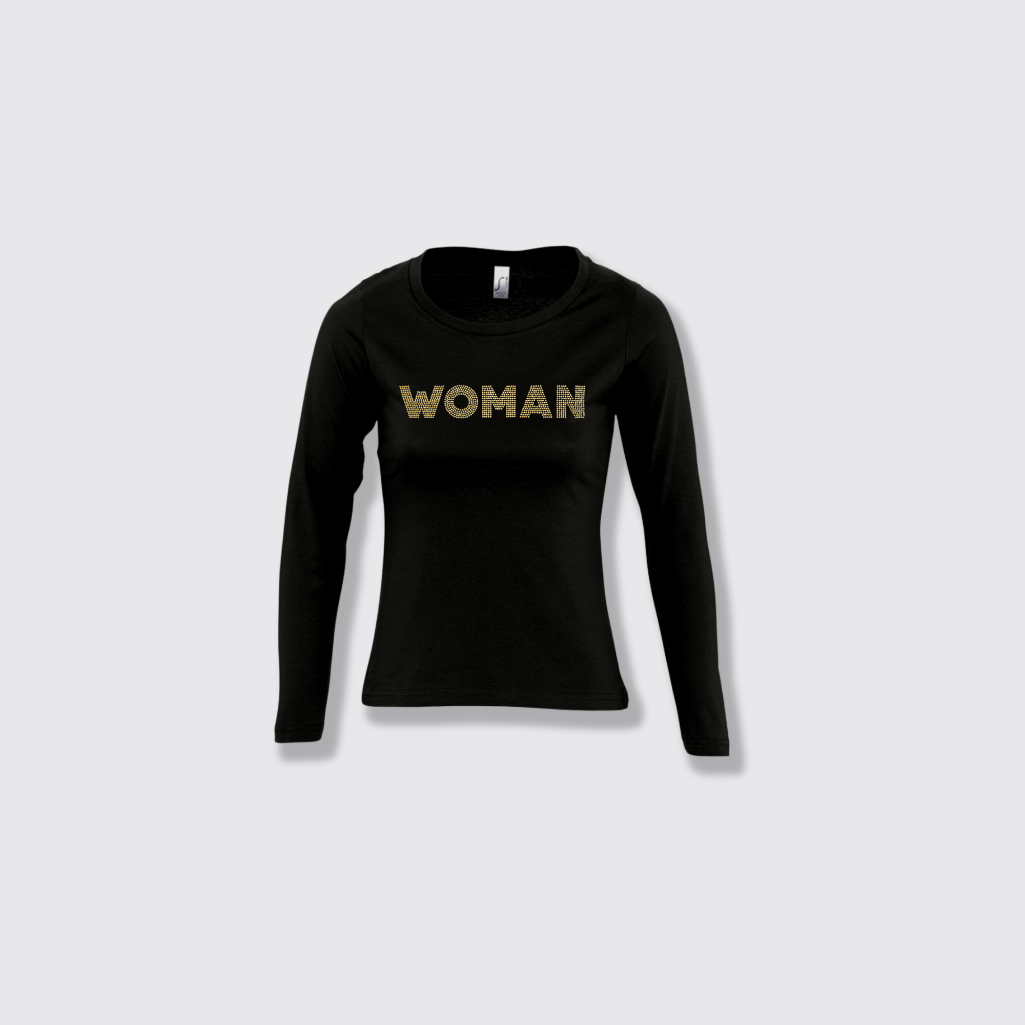 WOMAN black long sleeve tee