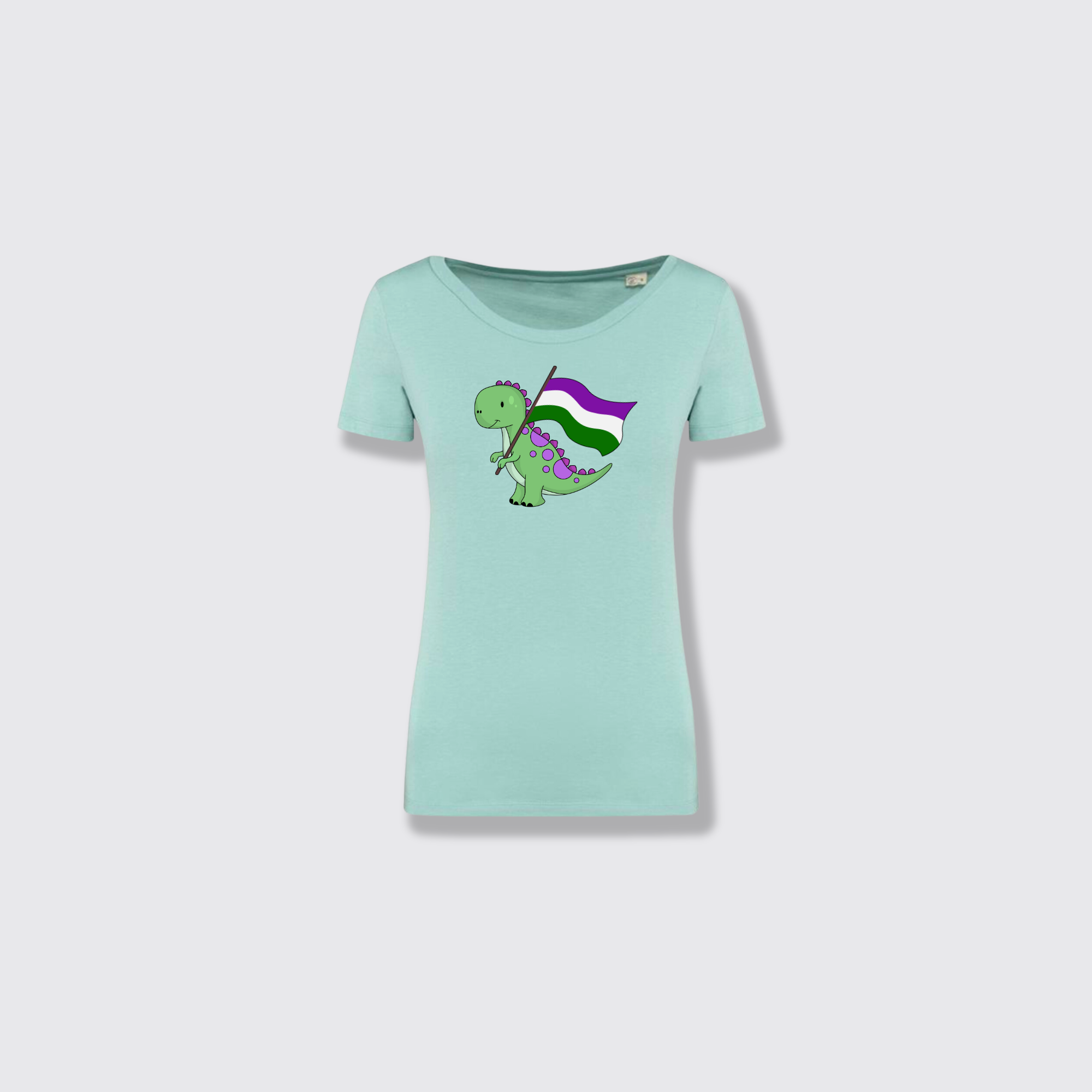 Suffrasaurus jade t-shirt