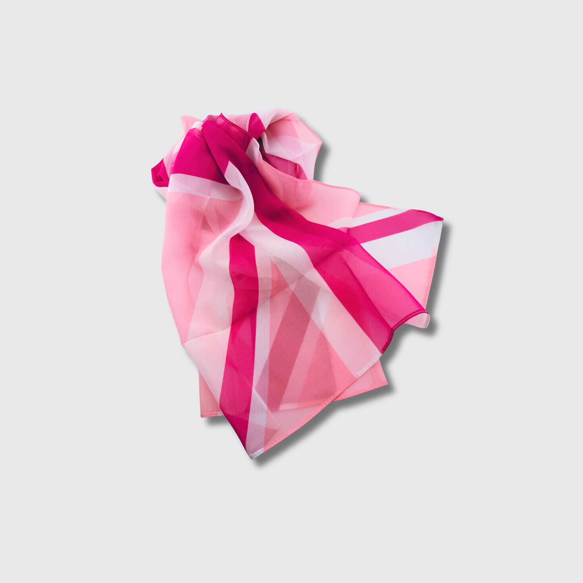 Pink union chiffon scarf