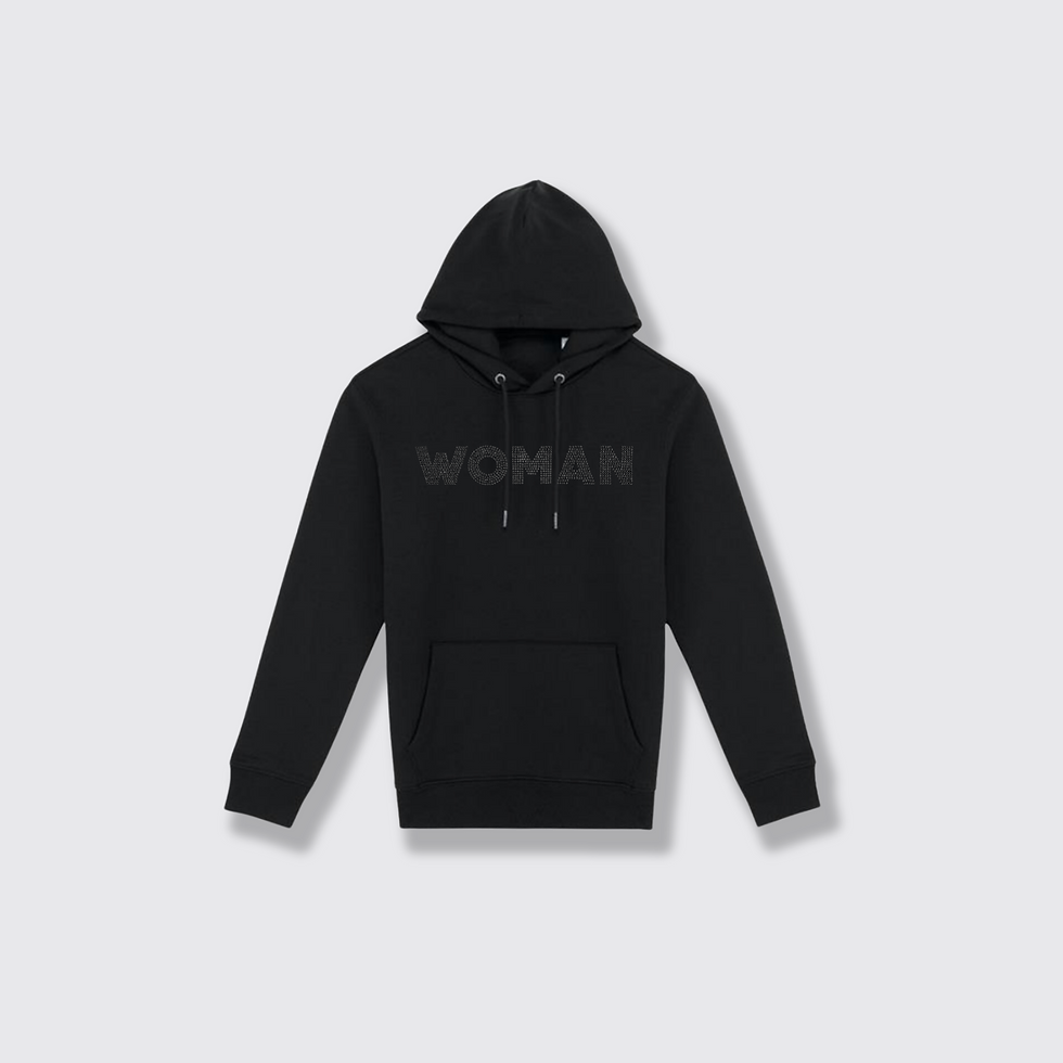 Thumbnail: WOMAN black hoodie