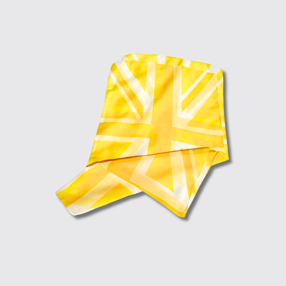 Thumbnail: Yellow union chiffon scarf