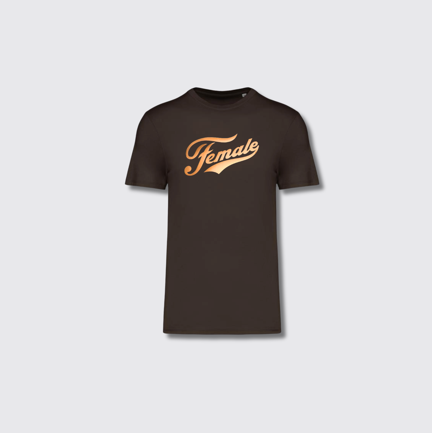 Female dark chocolate t-shirt