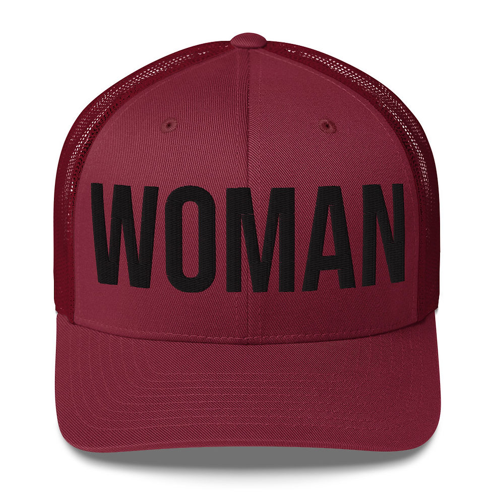 Thumbnail: WOMAN Trucker Cap (black thread)