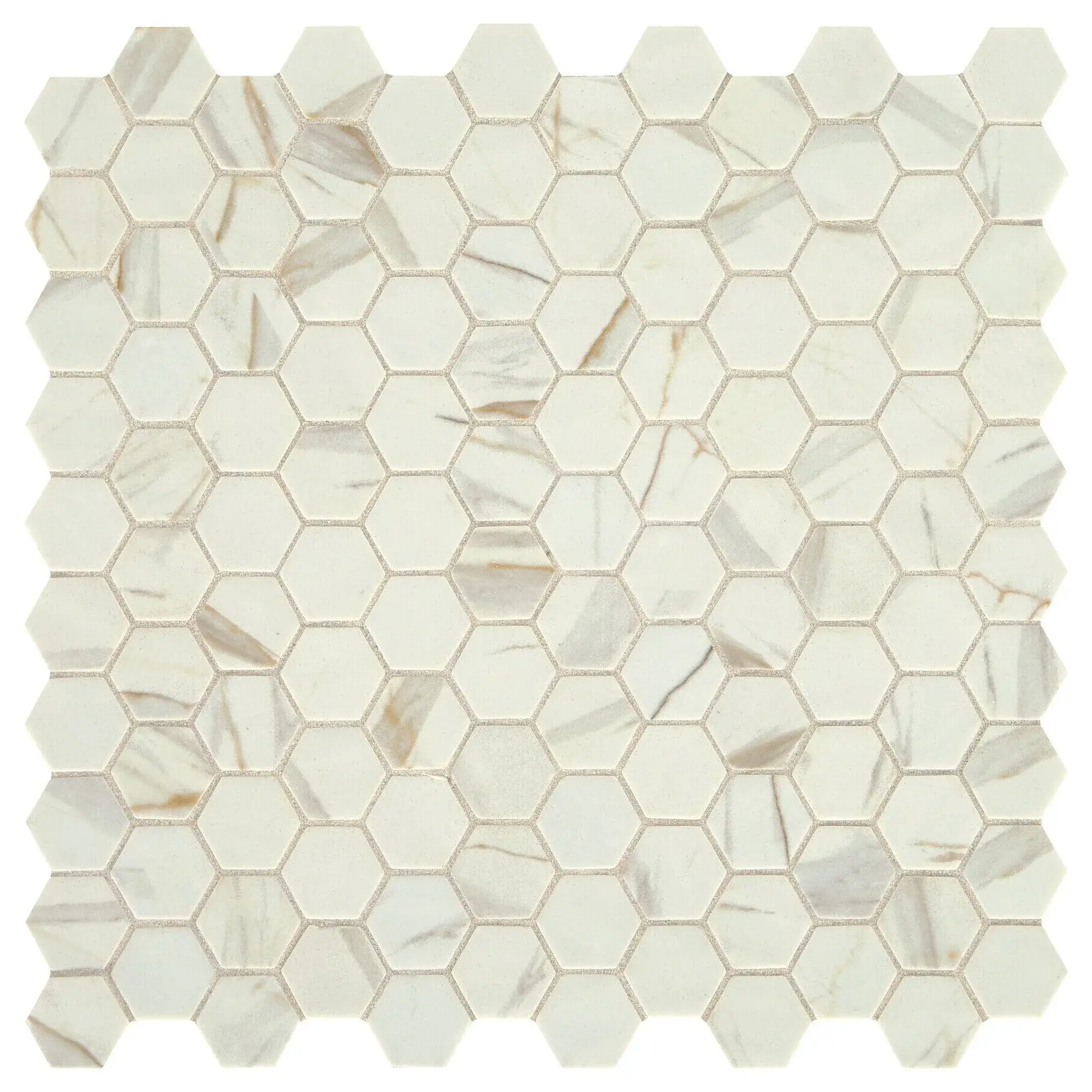 Daltile Uptown Glass 1 in. Hex Glass Mosaic - Posh Spritzer