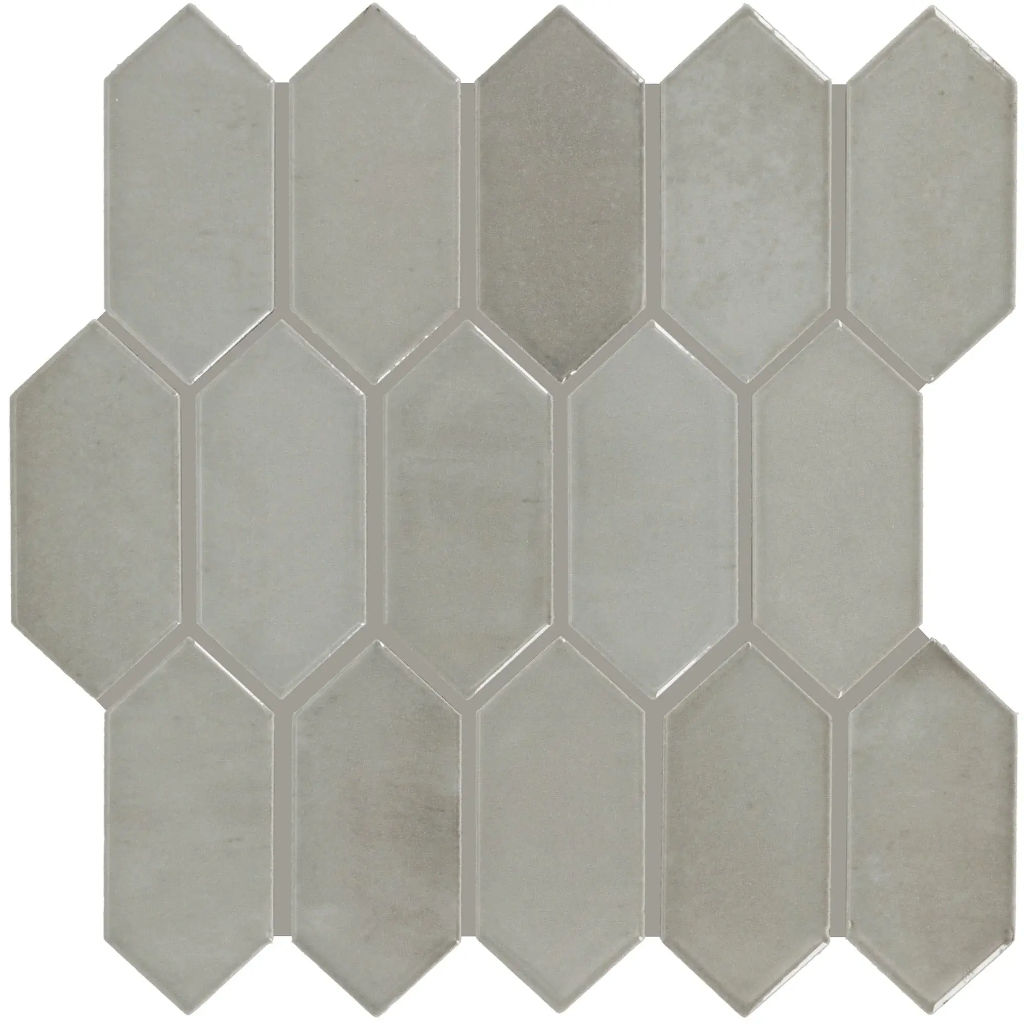 Daltile - Miramo 2 in. x 5 in. Ceramic Mosaic - Oyster