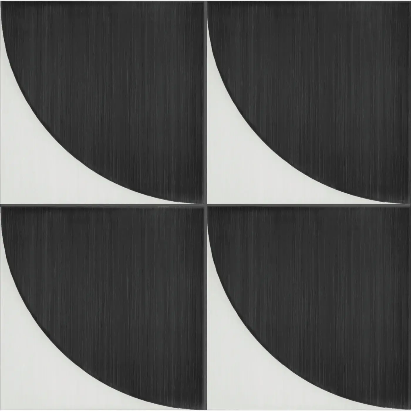 Marazzi - Scenario 8 in. x 8 in. Glazed Porcelain Tile - SR27 Nero Convex