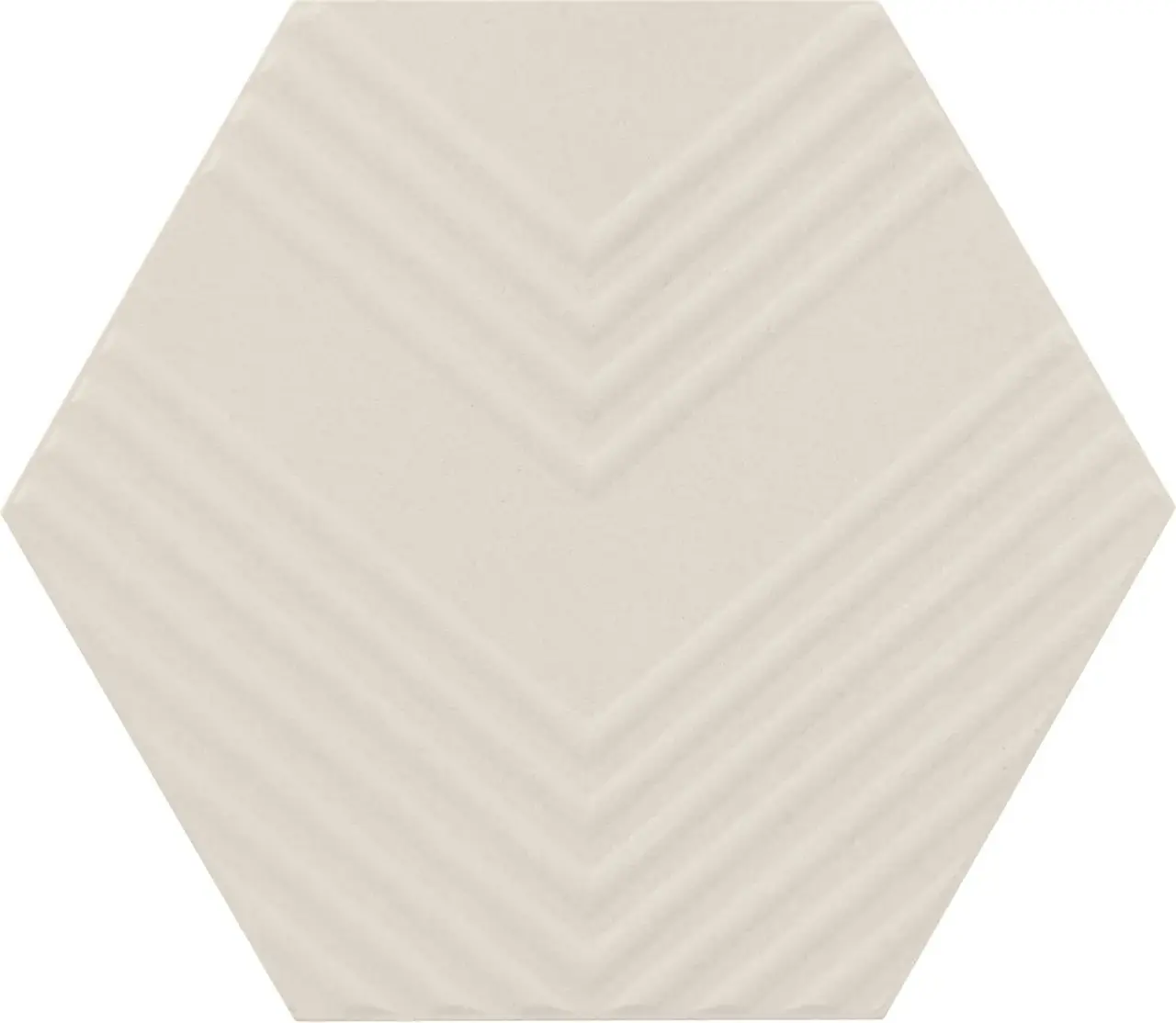 Marazzi - Rhyme And Reason 4 in. x 5 in. Hexagon Wall Tile - Canvas RR17