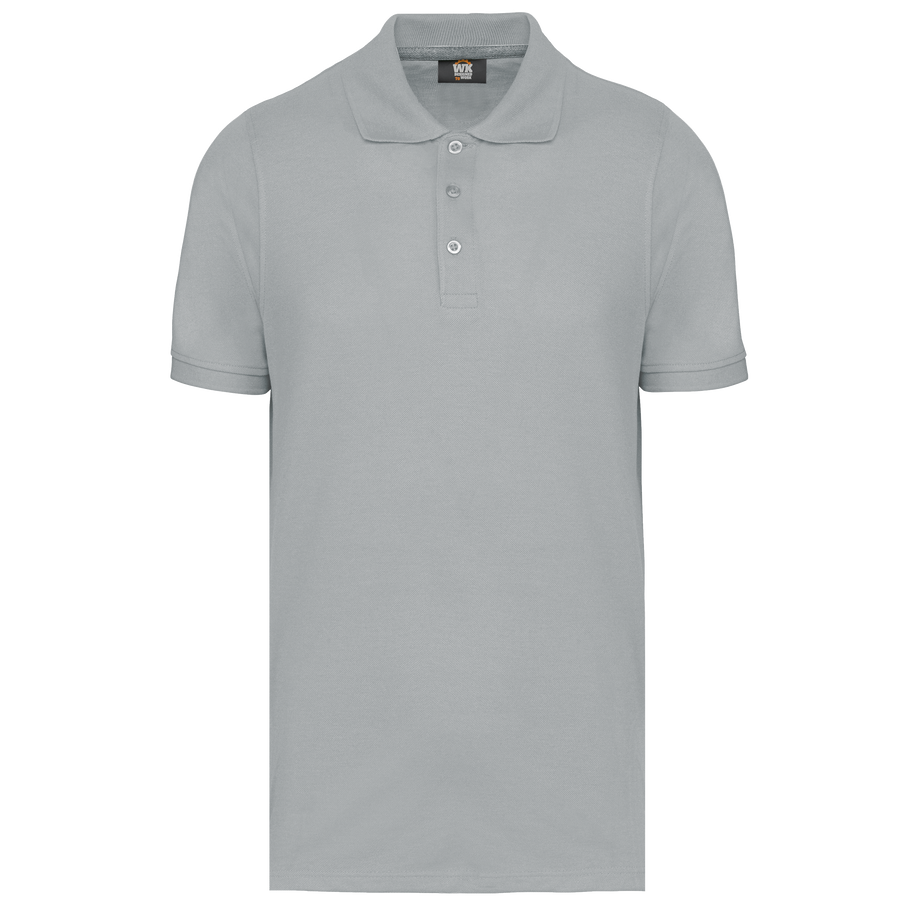 Polo manches courtes homme personnalisé WK WK274 Snow Grey
