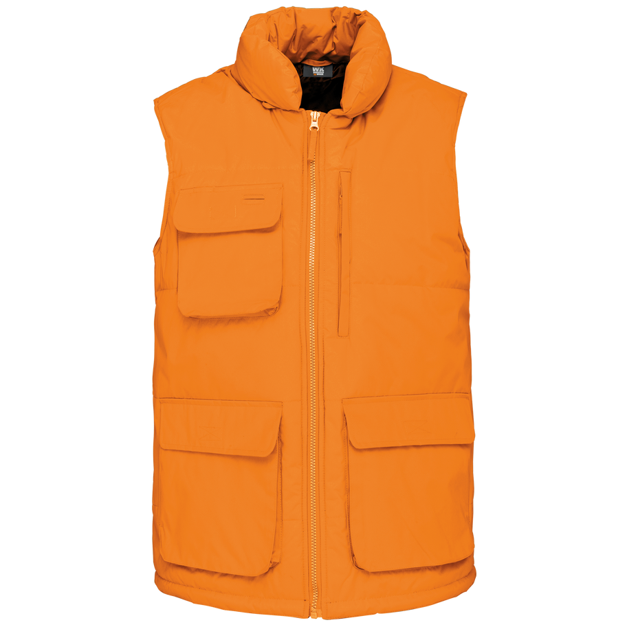 Bodywarmer matelassé homme personnalisé WK WK615 Orange