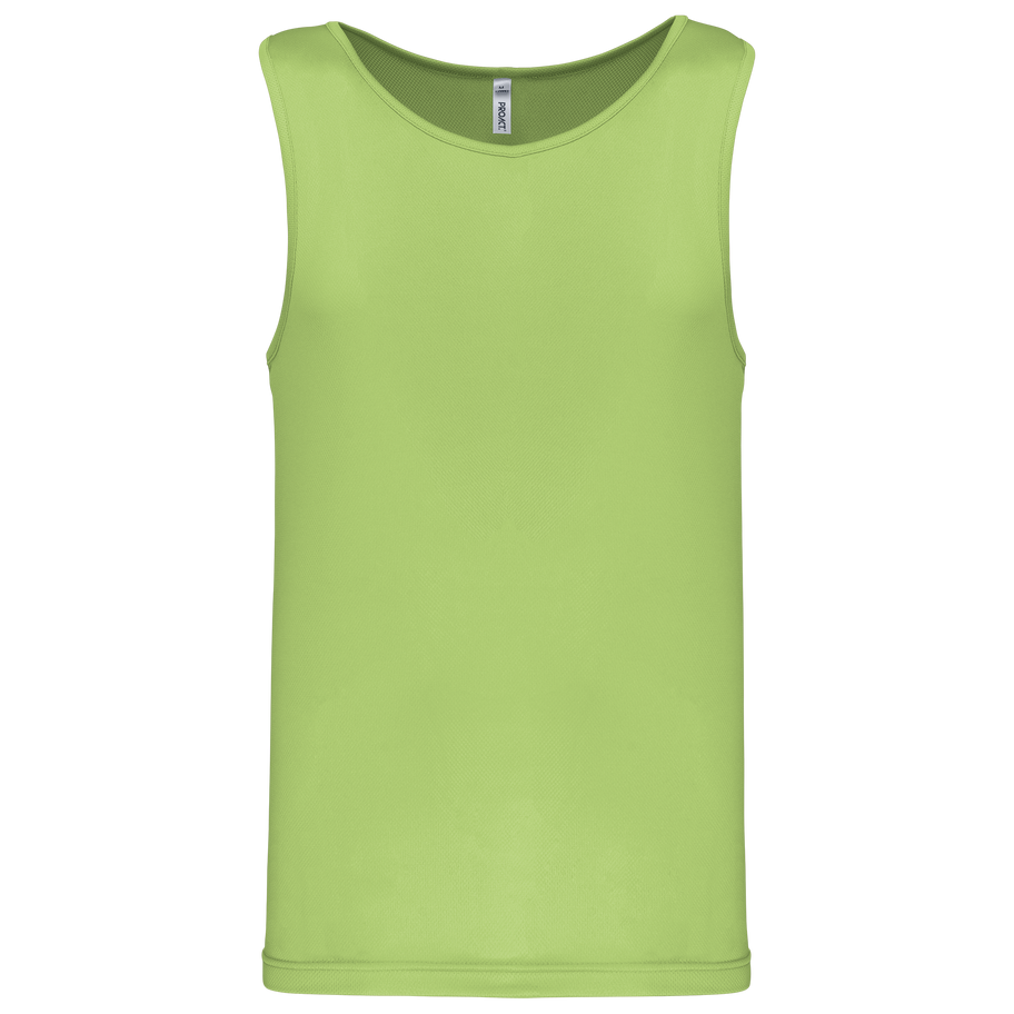 Débardeur de sport homme personnalisé Proact PA441 Lime